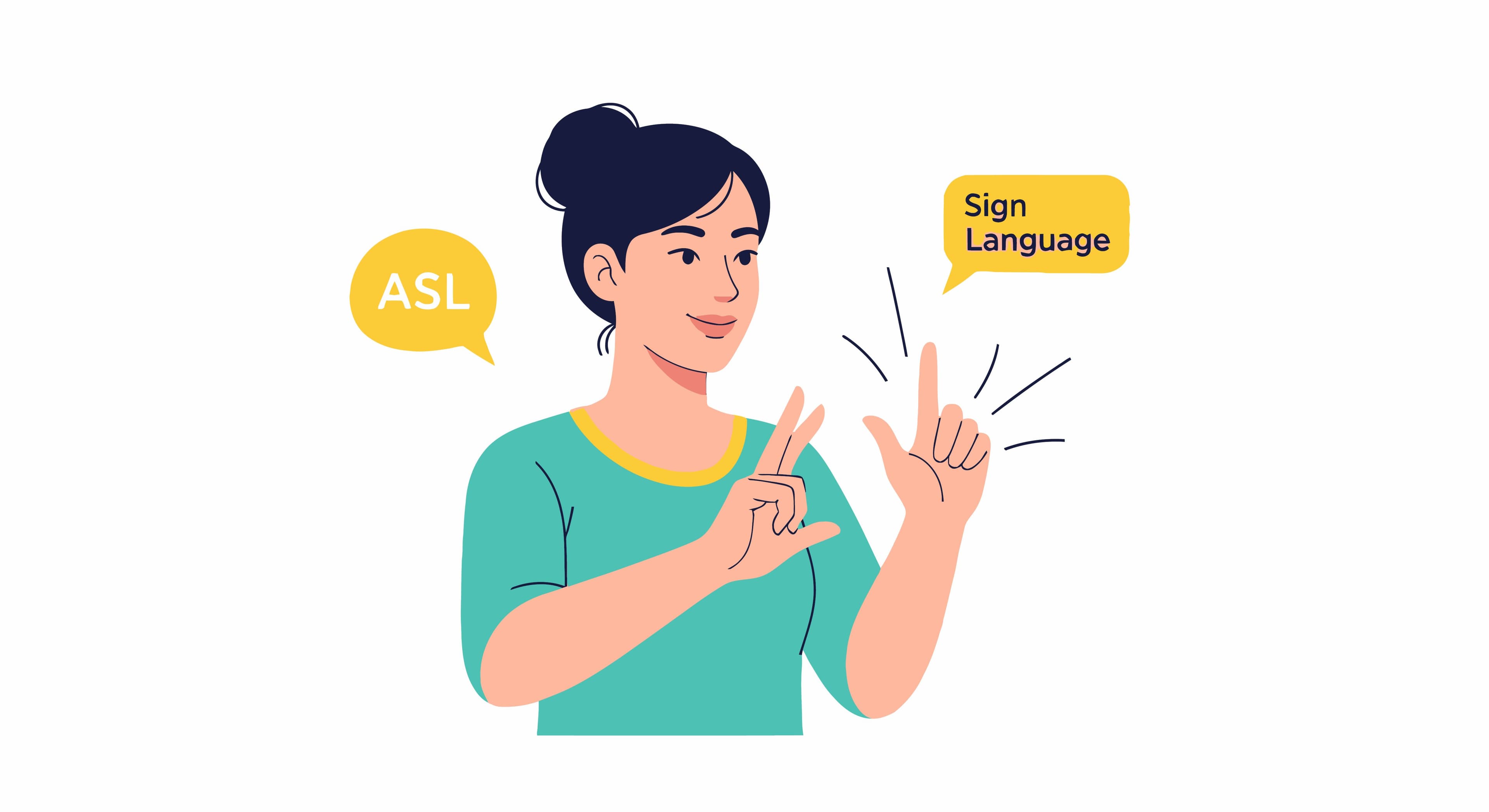 sign language illustration